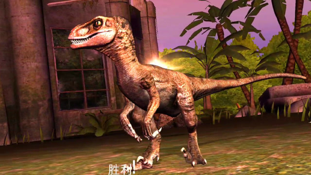 恐龙世界大战 迅猛龙和食肉牛龙狩猎巨鳄