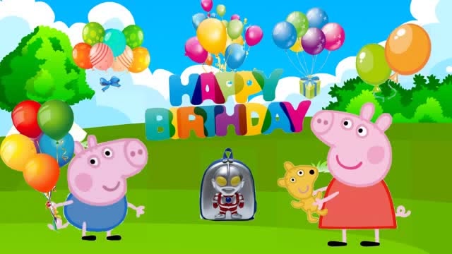 动漫小剧场:小猪佩奇给乔治举办生日派对,还有神秘礼物送给它
