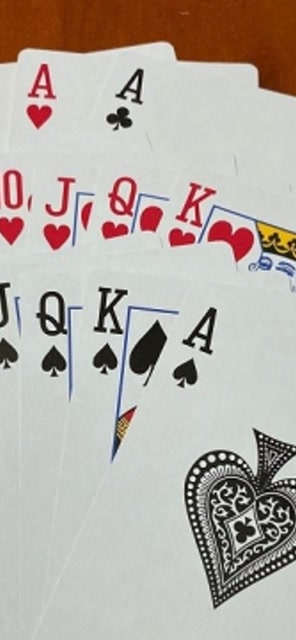 开心娱乐扑克十三张只要会摆牌牌不大也有机会贯通对手三道