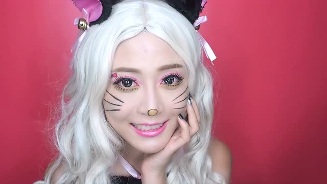 可爱猫咪妆容