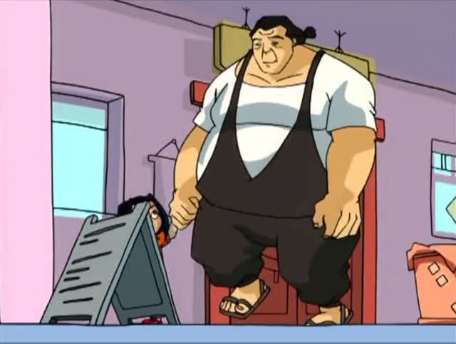 成龙历险记:小玉正在自言自语地说话,特鲁默默地走到了她的旁边