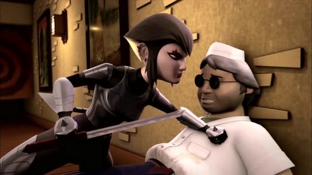 忍者神龟 心对大猫说知道忍者龟的弱点,知道他们的习惯