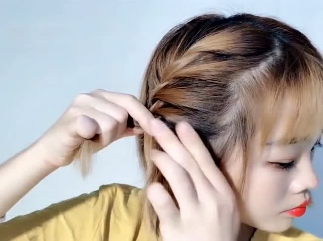 网红菠萝辫慢动作教程来啦,手残党一看就会