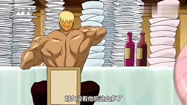美食的俘虏:一龙老爹这次遇到了强敌,才要吃这么多食物补充体力
