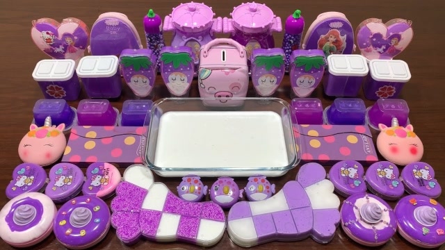 趣味玩玩:紫色彩泥 黏土 史莱姆随心玩