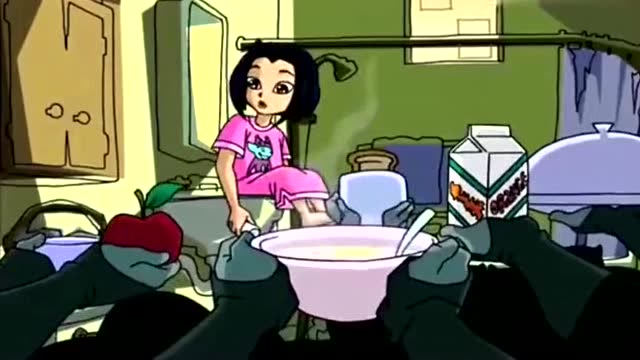 成龙历险记:小玉自从有了刺青之后,黑影兵团都以她为主,真羡慕