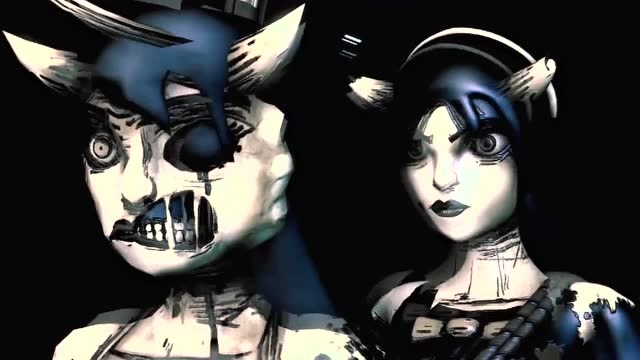 班迪和墨水机器爱丽丝大战黑化爱丽丝他们的战斗真是太精彩了