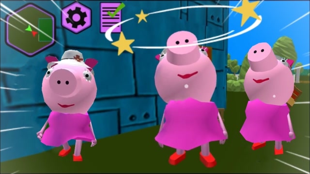 疯狂佩奇:找猪奶奶报仇,用凳子三连击,猪鼻子快要砸没了!