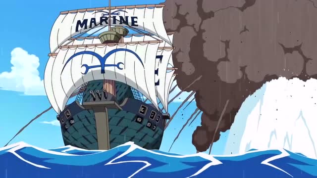 海贼王:艾斯死后,路飞回到海军总部吊丧,甚平和雷利护航!