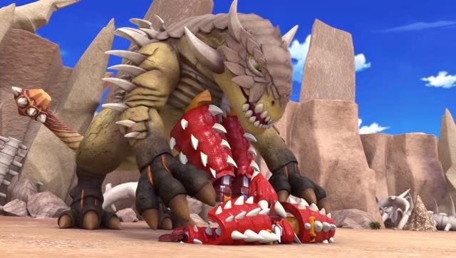 心奇霸王龙大战狩猎队  甲龙大战强化龙军团