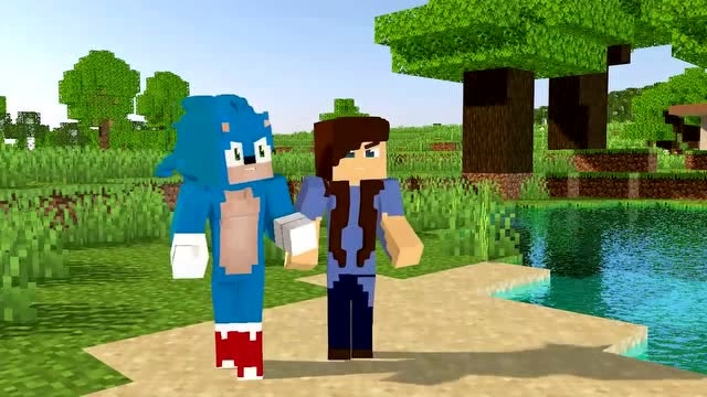 我的世界mc动画:如果索尼克变成了女生-01