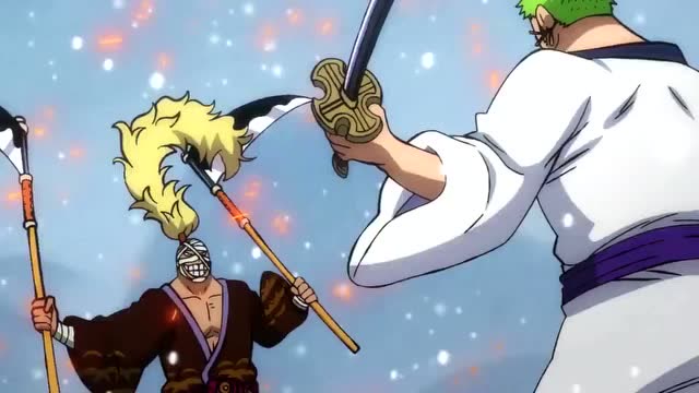 海贼王:索隆vs镰藏!实力相差无几,索隆太久没有打得这么爽了