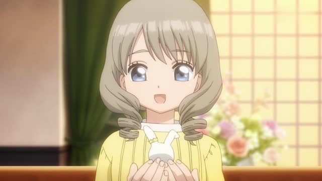 魔卡少女樱:海渡把小桃交给秋穗,打算去品尝秋穗做的蛋糕