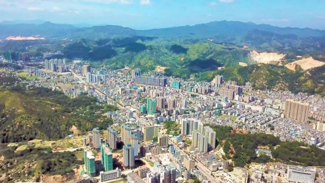 航拍:广东河源紫金城全景震撼,您绝对没有看过的画面与角度!