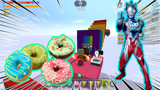 迷你世界：开始甜甜圈跑酷？关卡都是甜甜圈形状