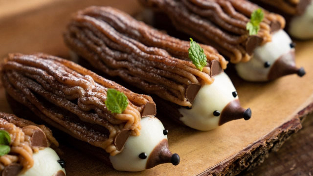 自制精致美味的巧克力刺猬蛋糕,新奇趣味美食,一起来见识下!