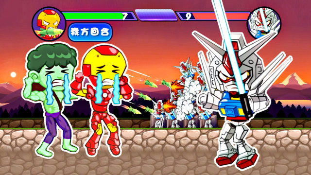 神箭手大对决:我用钢铁侠和绿巨人,挑战机动战士高达,结果惨败!