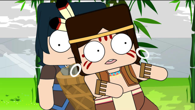 迷你大陆  迷你大陆动画第201集:卡卡加倍负重训练直接摔倒爬不起来!