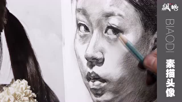 【北京飙地画室】#人生第一次# 快速塑造四分之三侧脸女生