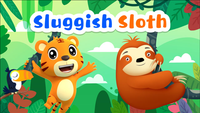 贝乐虎动物音乐派对英文版第11集树懒慢吞吞sluggishsloth
