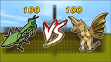 跨界角色大乱斗：100个基多拉对战100只螳螂，螳螂拳拳刀肉！