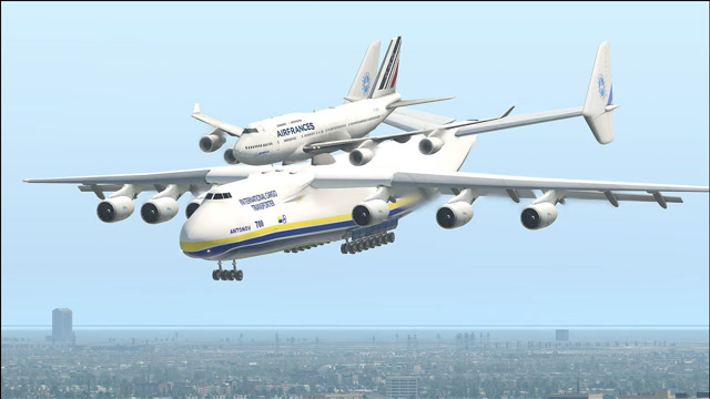 波音747和安225对比图片