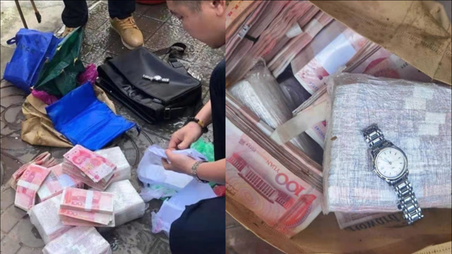 环卫工河中捞出"神秘包裹" 打开发现65万现金!