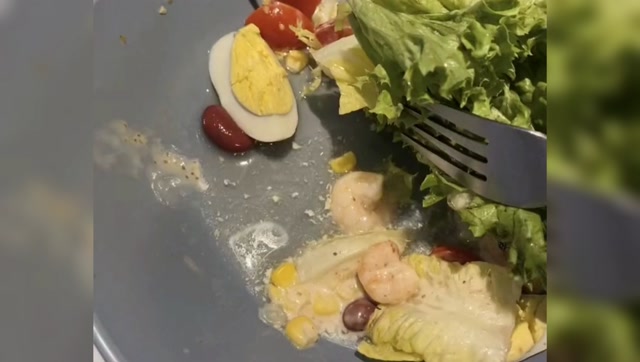 网友吐槽沙拉太恶心,让人没有食欲