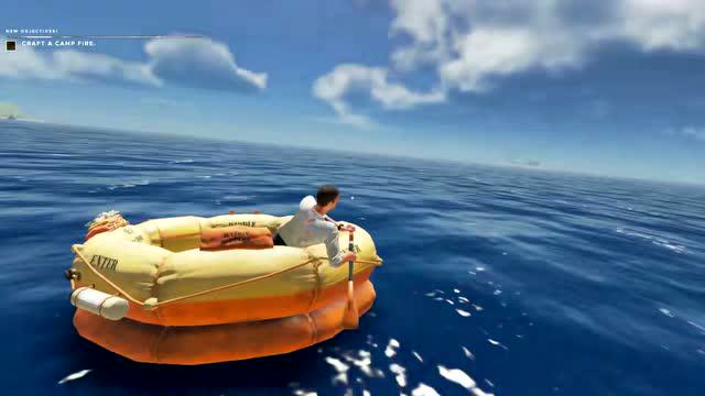 荒岛求生第二季02:划着小破船来到大岛屿,猎杀野猪当晚餐