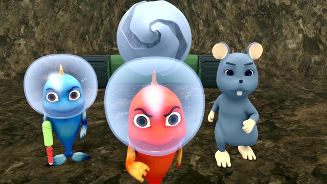 《跳跳鱼世界第六季》跳跳鱼打败美女蛇,成功解救出小老鼠!