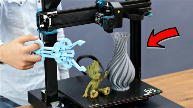 4个非常有趣的3d打印作品!一秒打印手办?太神奇了