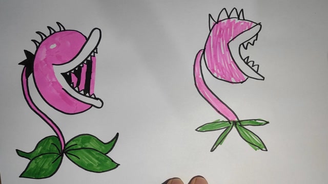 不同年级画的食人花,你们是什么年级呢