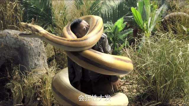 《巨兽狂蟒》终极预告, 变异巨蟒狂追美女,食人岛上演人蛇大战 giant
