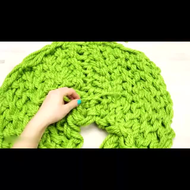 生活小技能:教你徒手织围巾二.