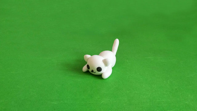 可爱的小猫咪萌翻了 超轻黏土制作