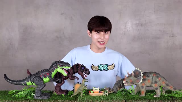 【托一玩具王国】霸王龙兄弟 聪聪明明 !恐龙村的放屁队长!