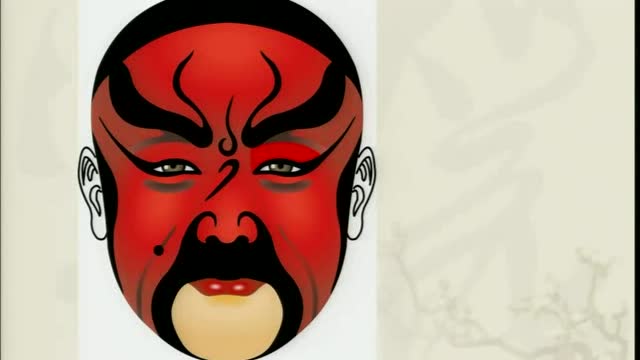 美术课京剧脸谱——关羽