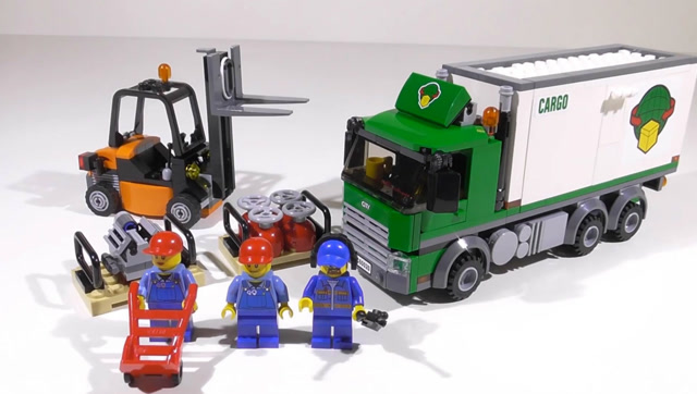 lego乐高积木城市系列 60020 货运卡车的快速搭建