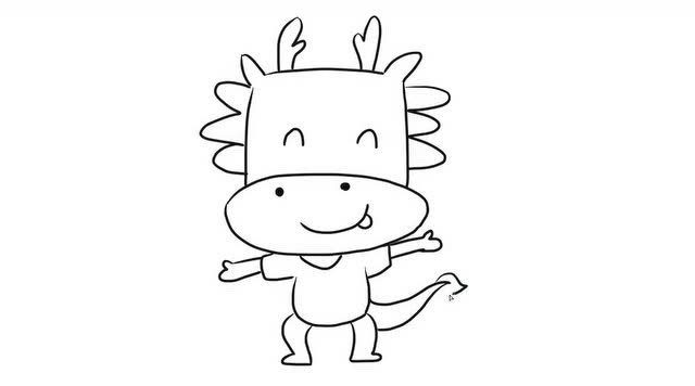 可爱的小龙人儿童简笔画 宝宝轻松学画画