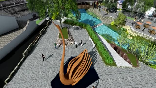 鄞江古镇南入口广场建筑景观设计