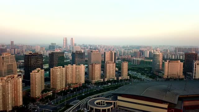 郑州会展中心航拍图图片