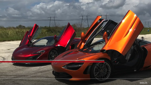 速度争霸!迈凯伦720s vs 829马力迈凯伦650s