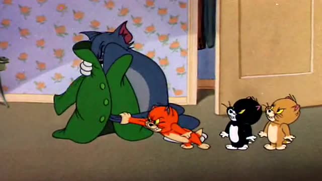 动漫 猫和老鼠 三个调皮的小家伙