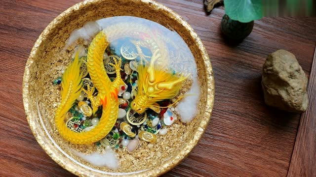 大神3d金龙聚宝盆绘制过程~惊呆宝宝了!