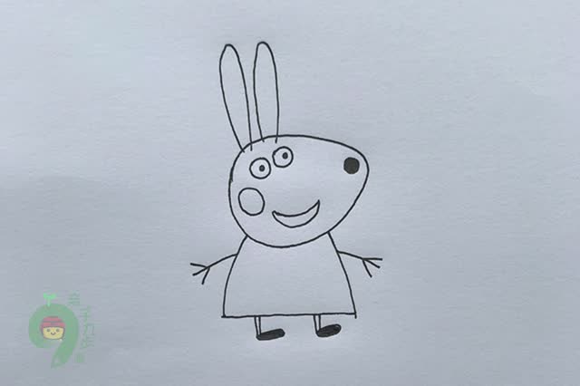 九步就能学会画小兔瑞贝卡