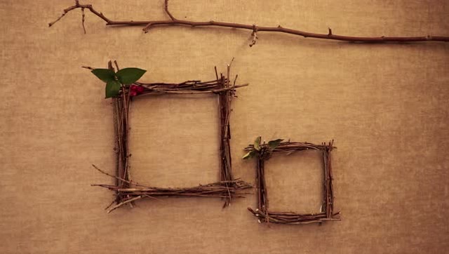 超艺术的树枝相框