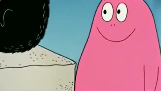 《巴巴爸爸》黑巴巴在公园做巴巴爸爸雕像,巴巴祖设计