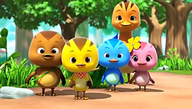 动画片萌鸡小队:萌鸡一家人照相