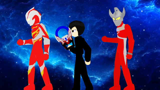 《欧布奥特曼》自制合体变身短动画!梦比优斯&泰罗