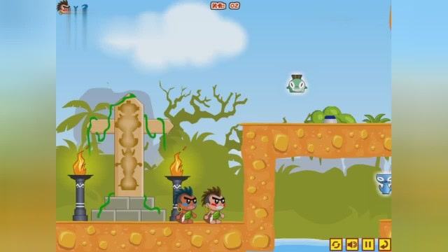 小胖解说丛林部落之屁王兄弟2第2关:闯关游戏